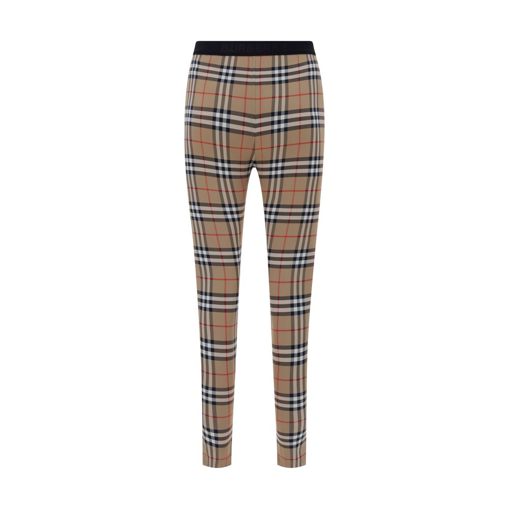 Burberry Braune Polyamid-Leggings