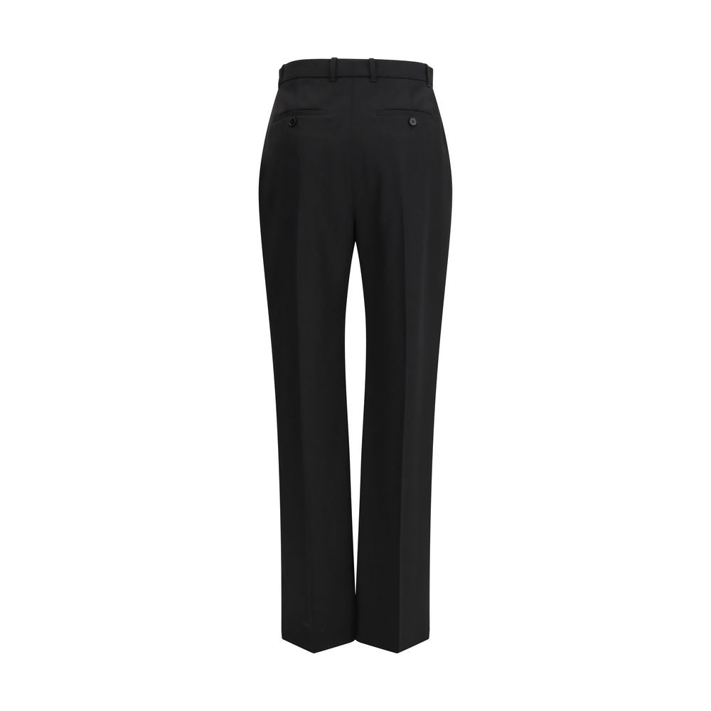 Alexander McQueen Schwarze Baumwoll-Röhrenhose