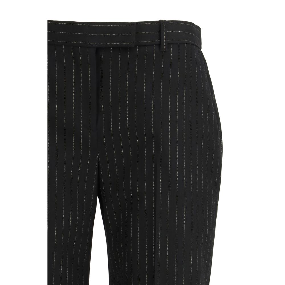 Alexander McQueen Schwarze Wollhose