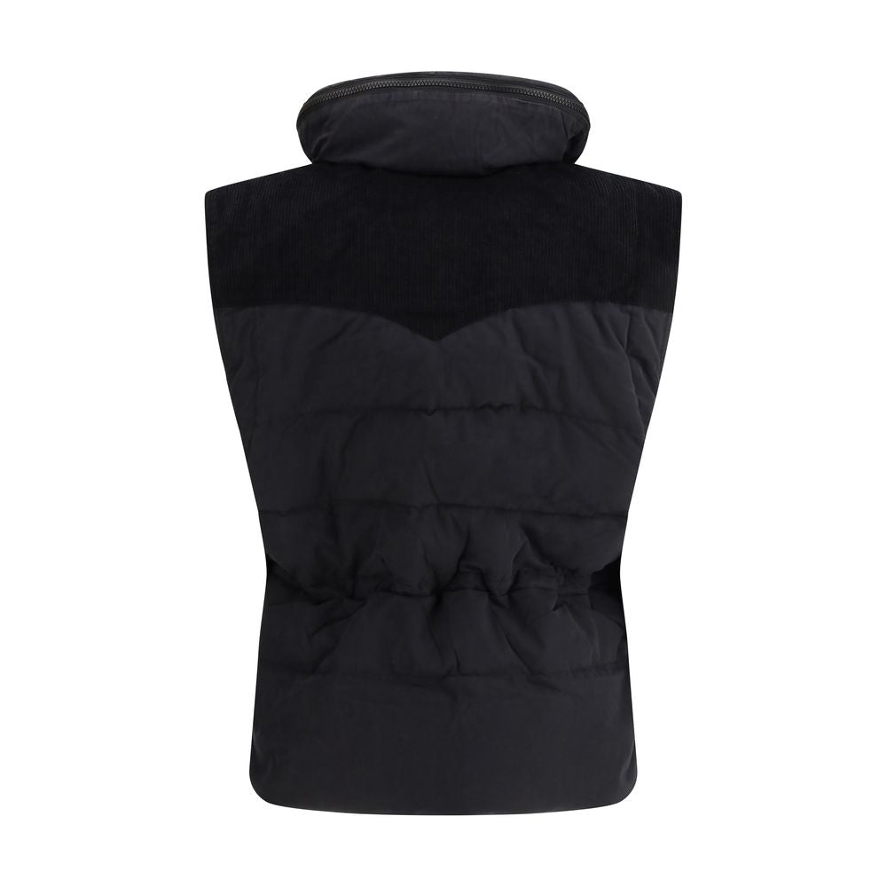 Isabel Marant Étoile Schwarze Polyamid-Ärmellose Jacke