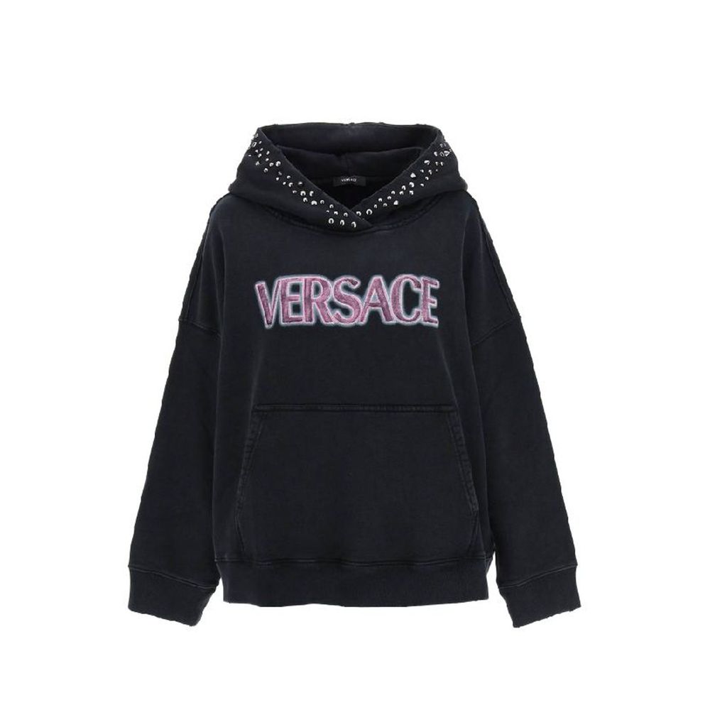 Versace Schwarzer Baumwoll-Sweatshirt