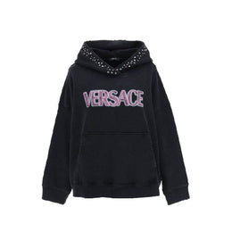 Versace Schwarzer Baumwoll-Sweatshirt