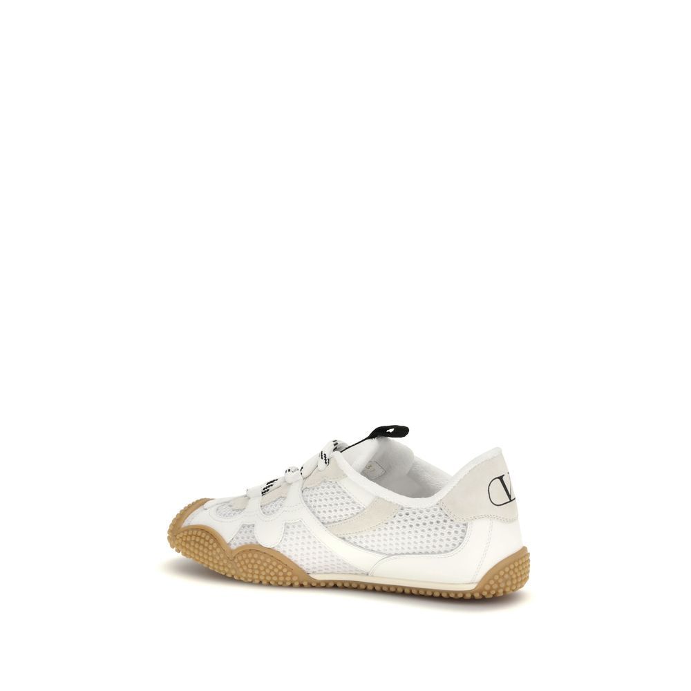 Valentino Garavani Weiße Kalbsleder Bos Taurus Athletic Sneaker