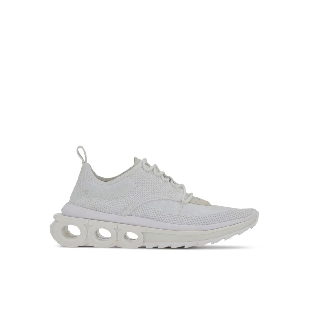Salvatore Ferragamo Weiße Sneaker aus Nylon im Athletic-Look