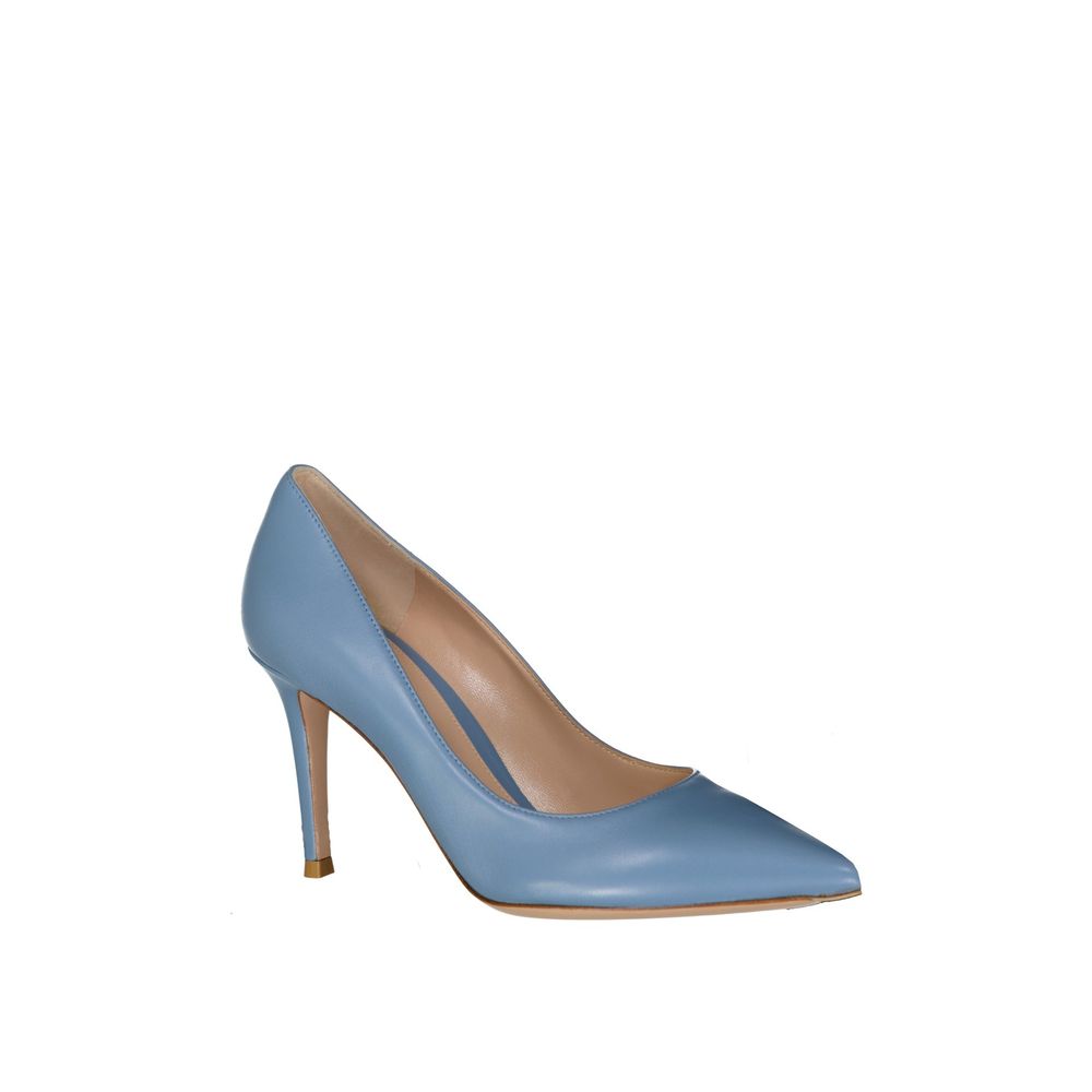 Gianvito Rossi Blaue Lederpumps