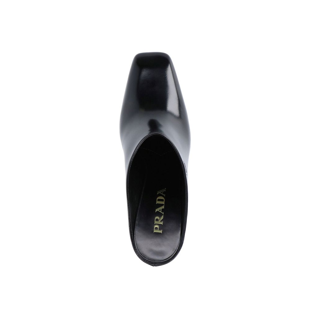Prada Schwarze Mules aus Kalbsleder