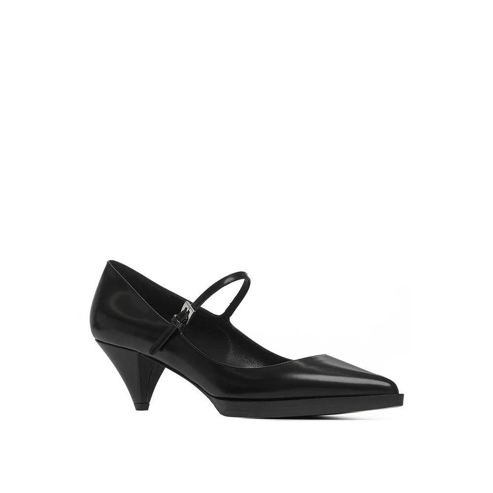 Prada Schwarze Pumps aus Kalbsleder mit mittlerem Absatz