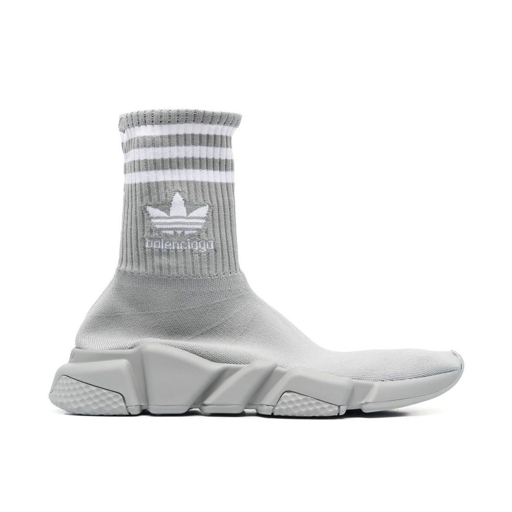BALENCIAGA X ADIDAS Graue Sneaker aus Nylon im Athletic-Stil