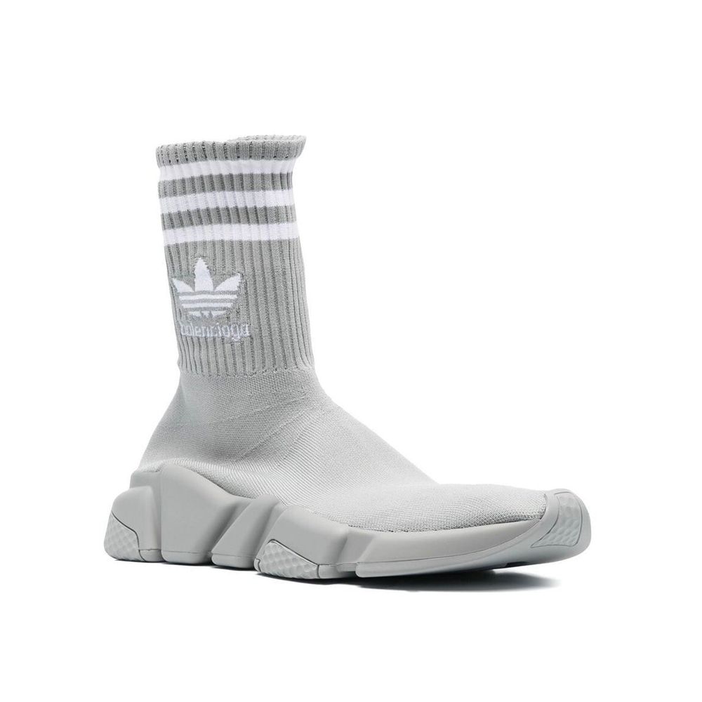 BALENCIAGA X ADIDAS Graue Sneaker aus Nylon im Athletic-Stil