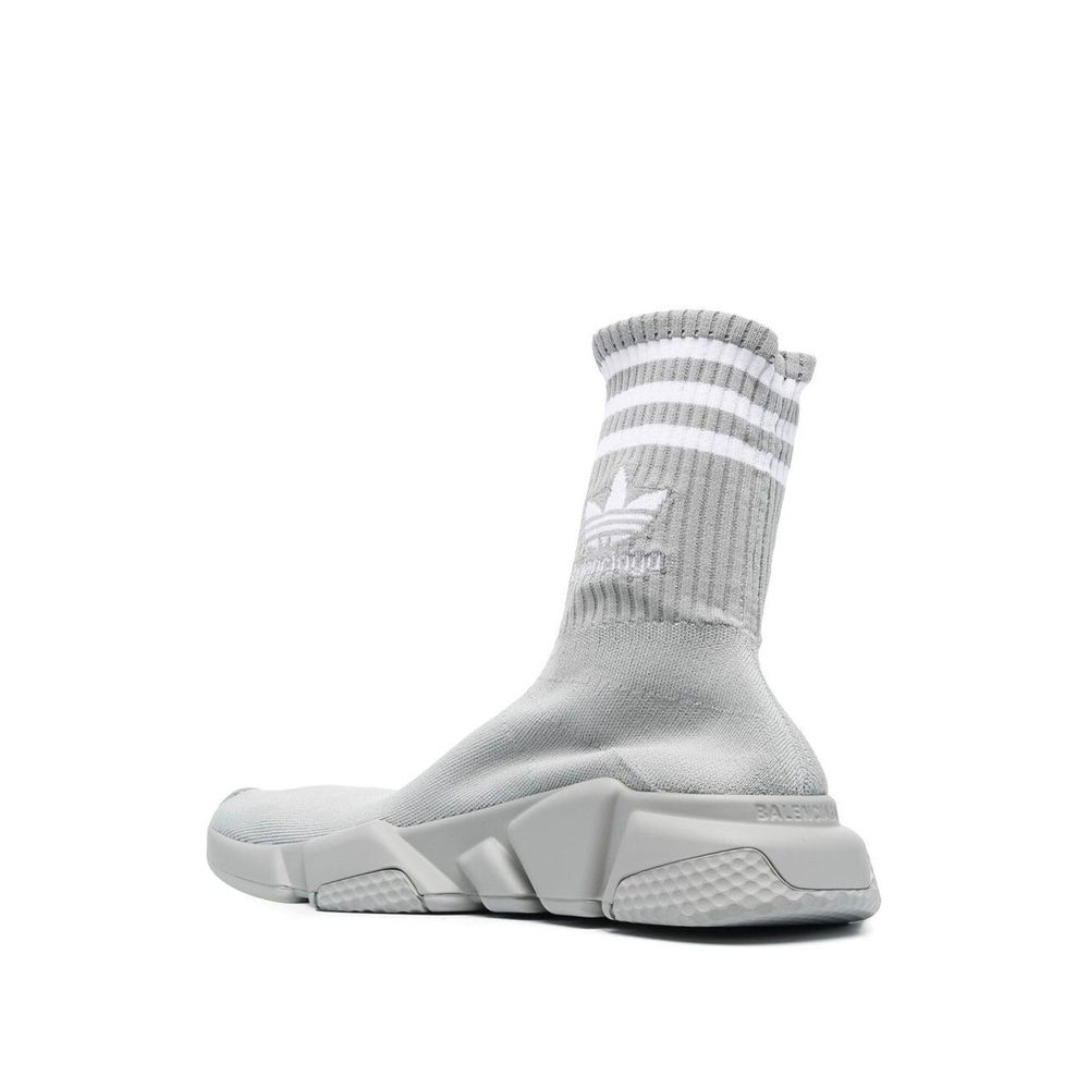 BALENCIAGA X ADIDAS Graue Sneaker aus Nylon im Athletic-Stil