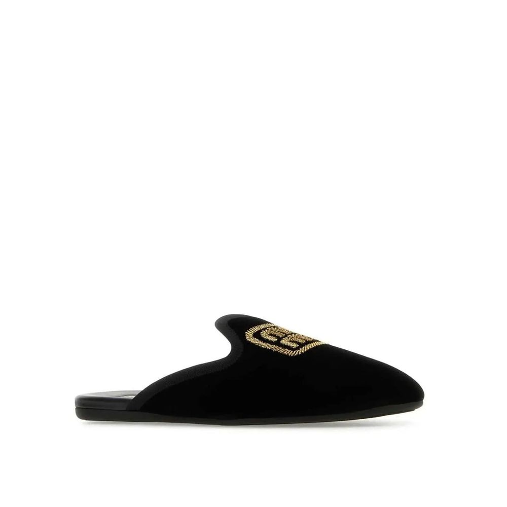 Miu Miu Schwarze Mules aus Kalbsleder