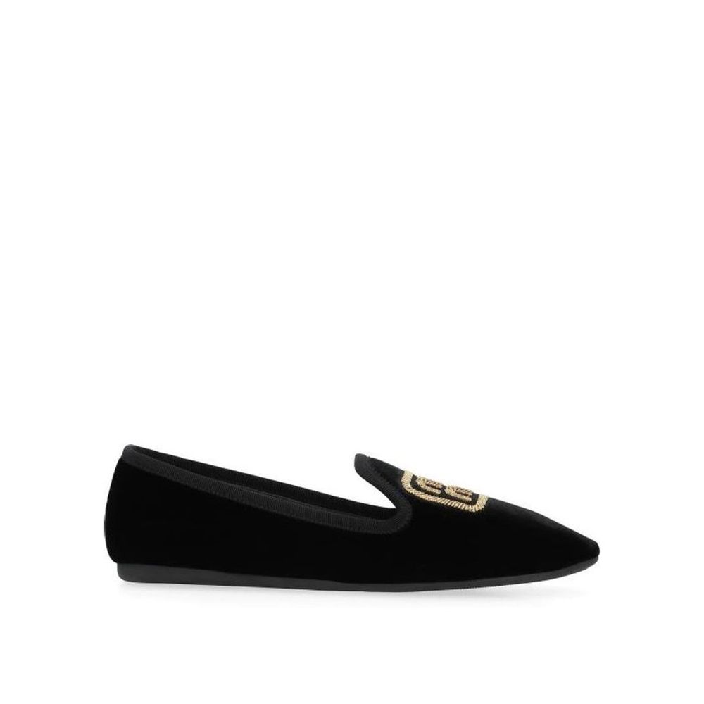 Miu Miu Schwarze Ballerinas aus Stoff