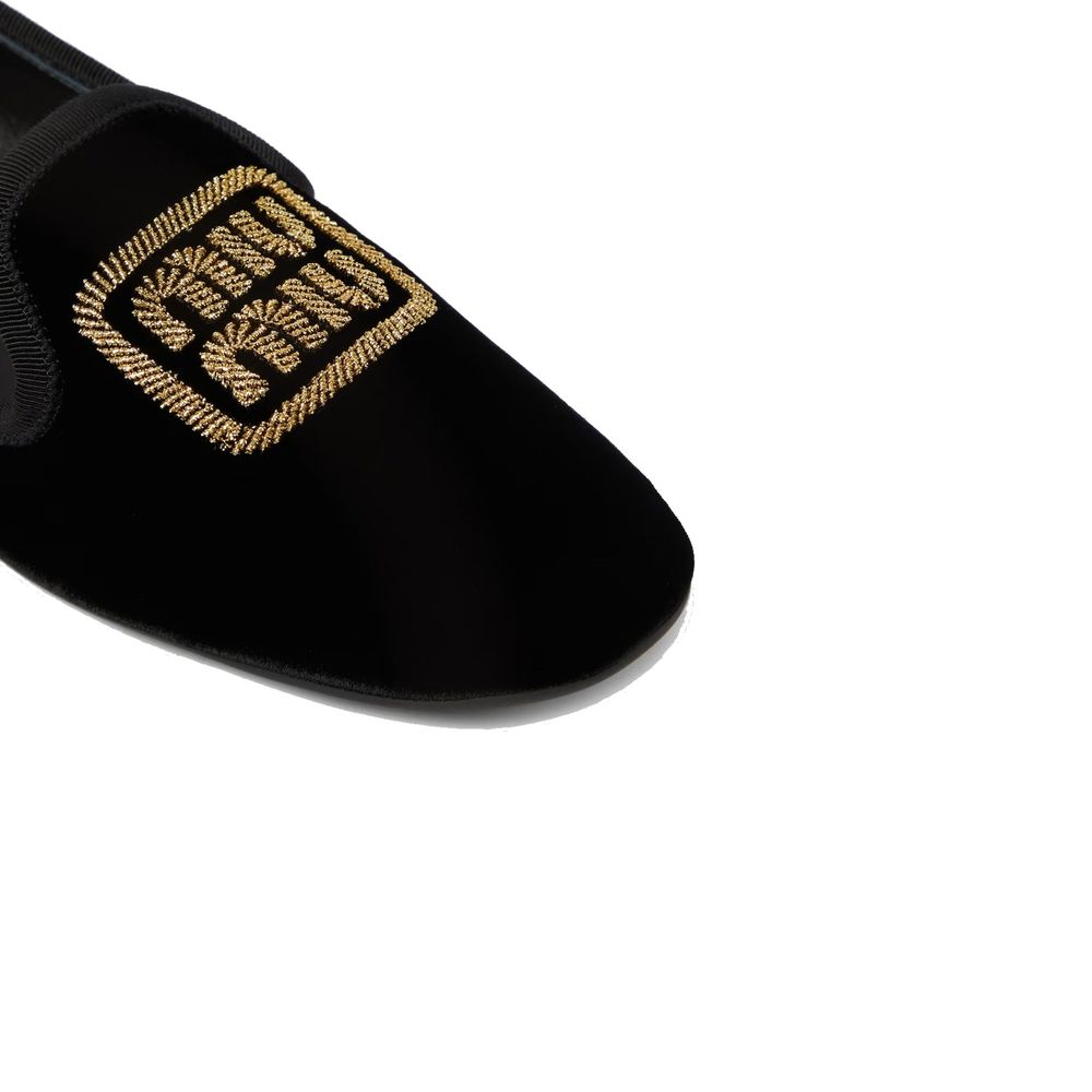 Miu Miu Schwarze Ballerinas aus Stoff