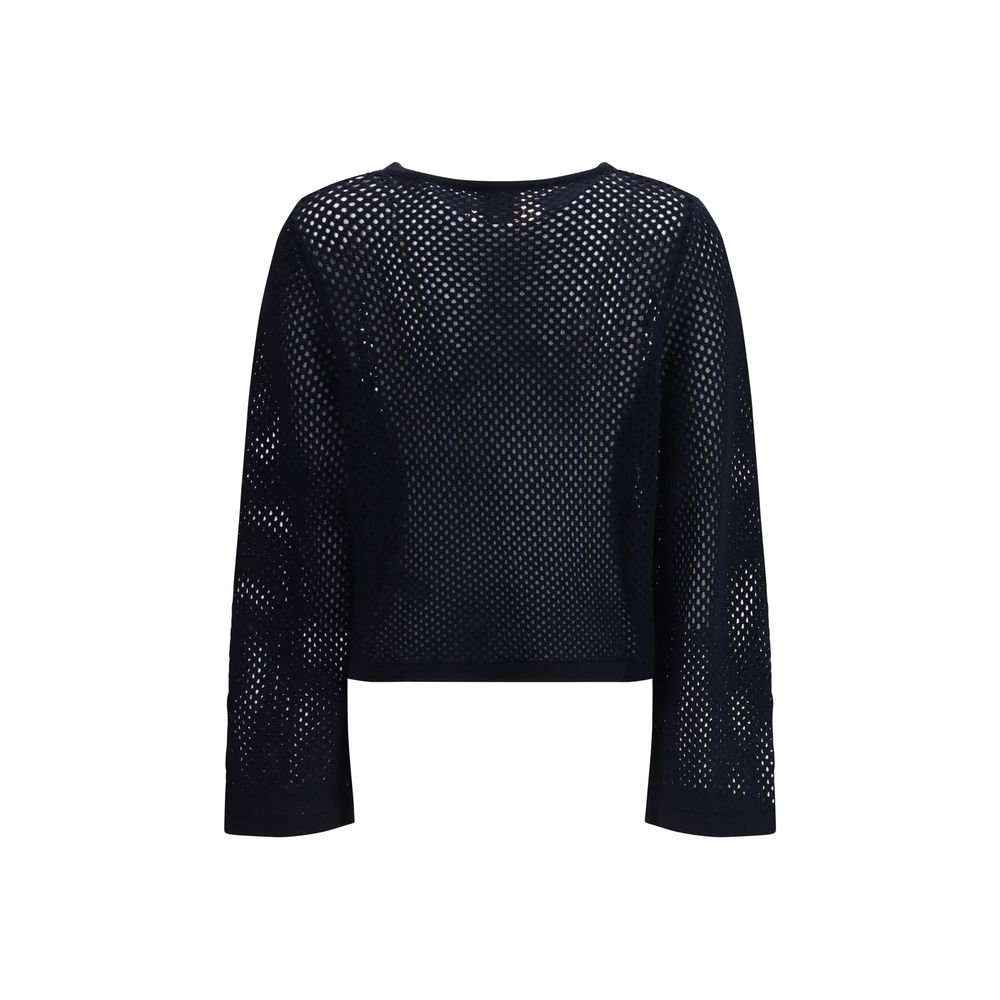 Allude Blauer Sweatshirt aus Fleece-Wolle