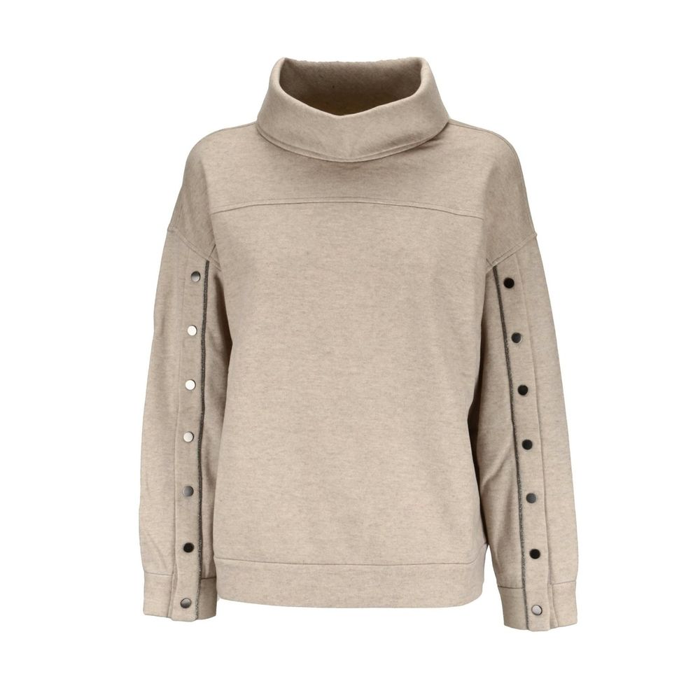 Brunello Cucinelli Beige Kaschmir-Sweatshirt