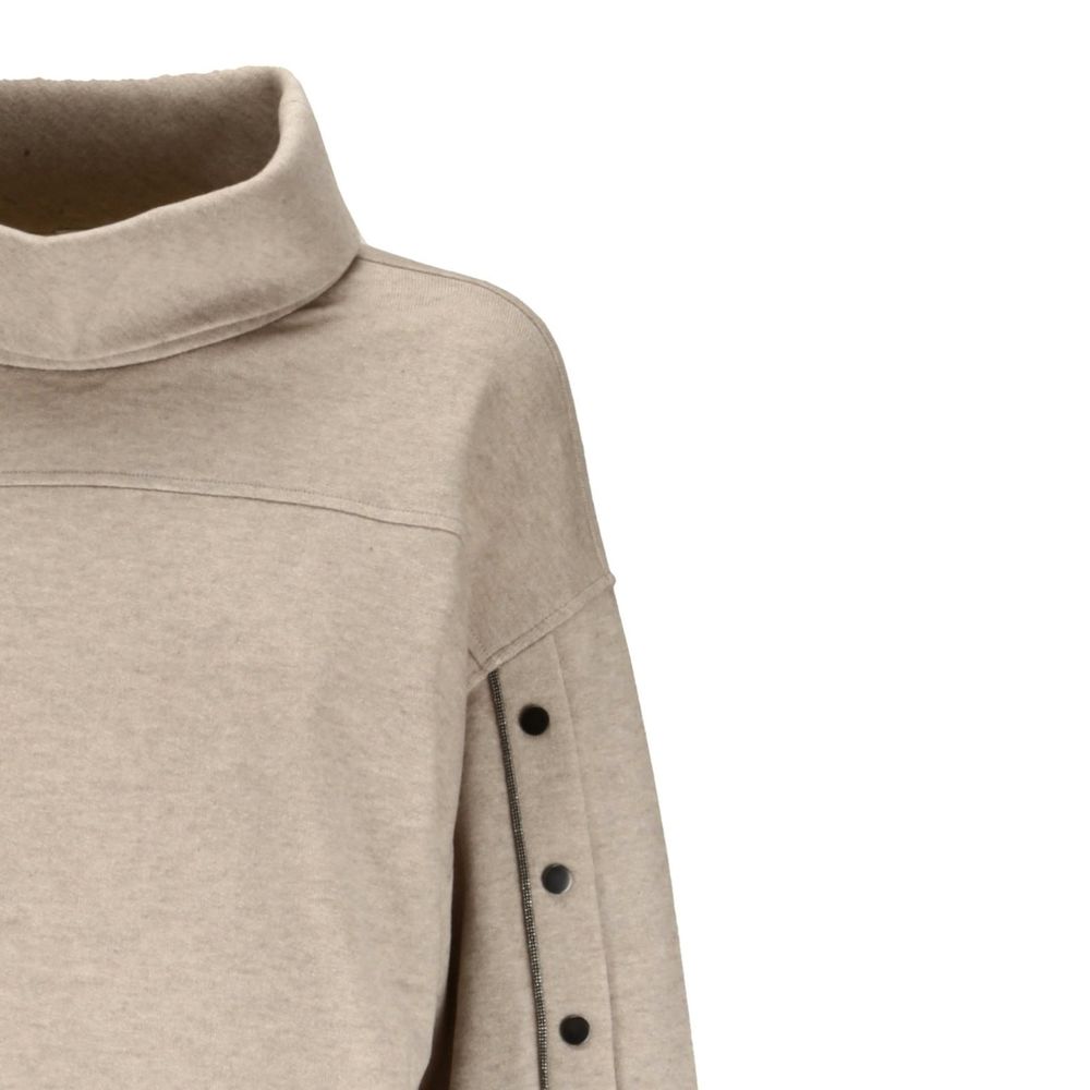 Brunello Cucinelli Beige Kaschmir-Sweatshirt