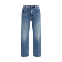 Mother Denim Blaue Baumwolljeans im Relaxed Fit