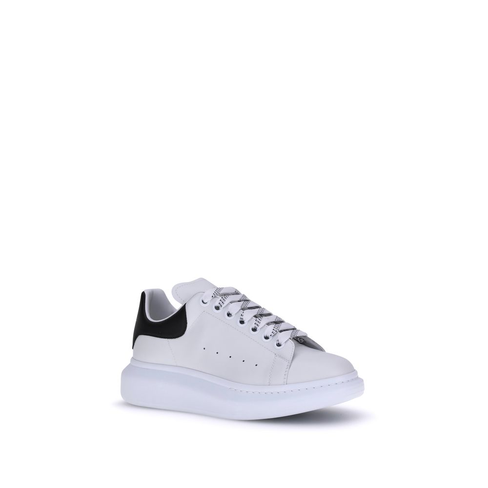 Alexander McQueen Weiße Bos Taurus Kalbsleder Plateau-Sneaker