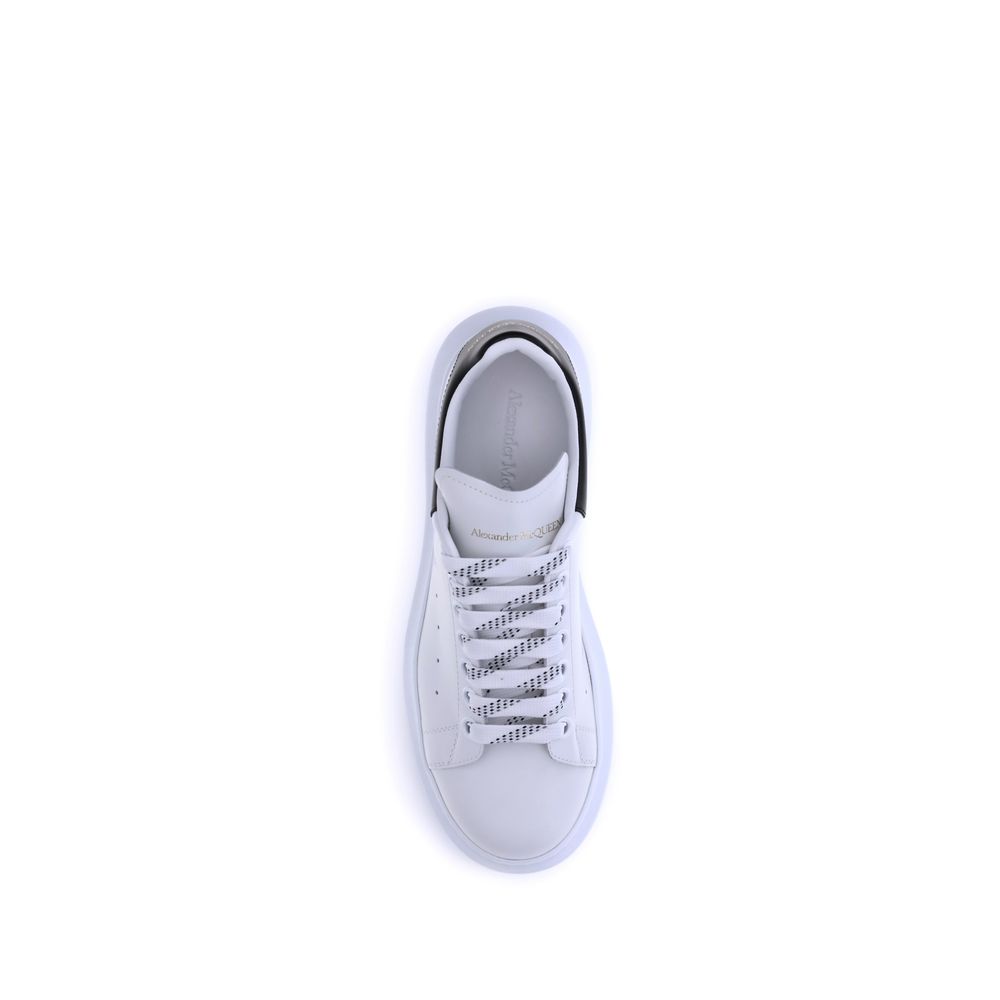 Alexander McQueen Weiße Bos Taurus Kalbsleder Plateau-Sneaker
