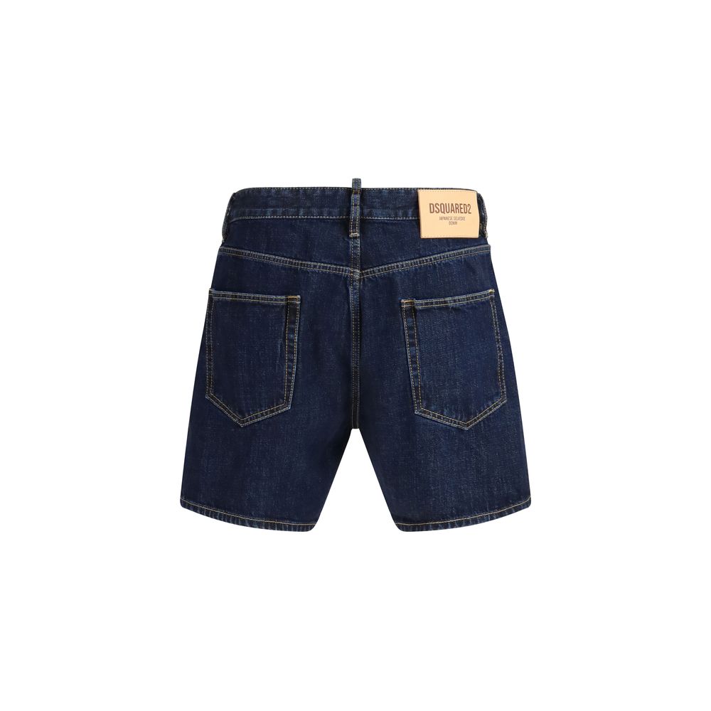 Dsquared² Blaue Baumwoll-Bermudashorts