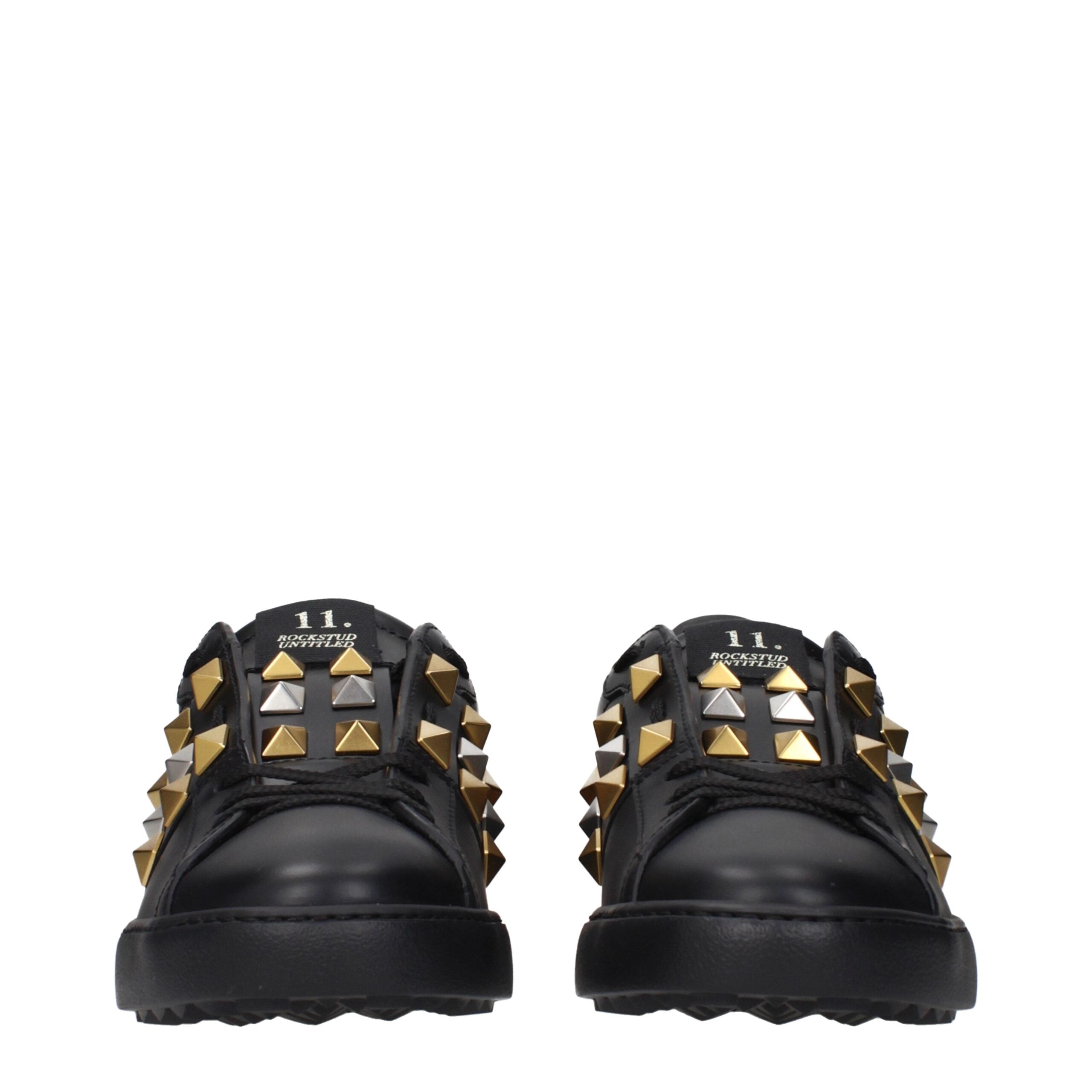 Valentino Garavani Schwarze Leder-Sneakers