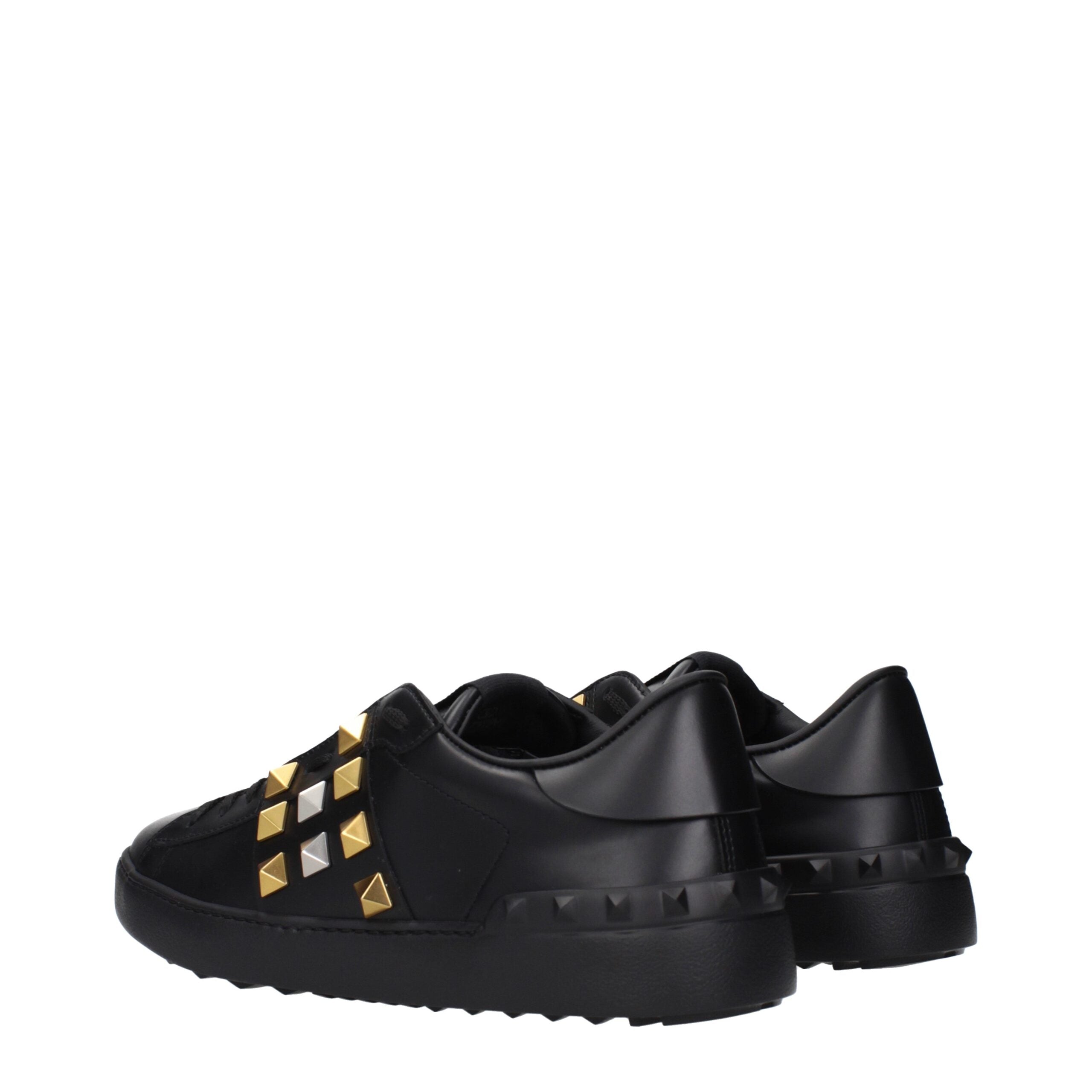 Valentino Garavani Schwarze Leder-Sneakers