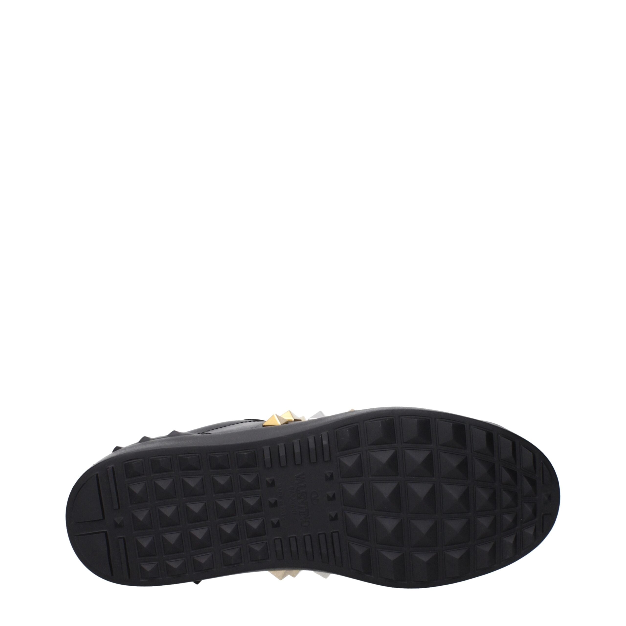 Valentino Garavani Schwarze Leder-Sneakers