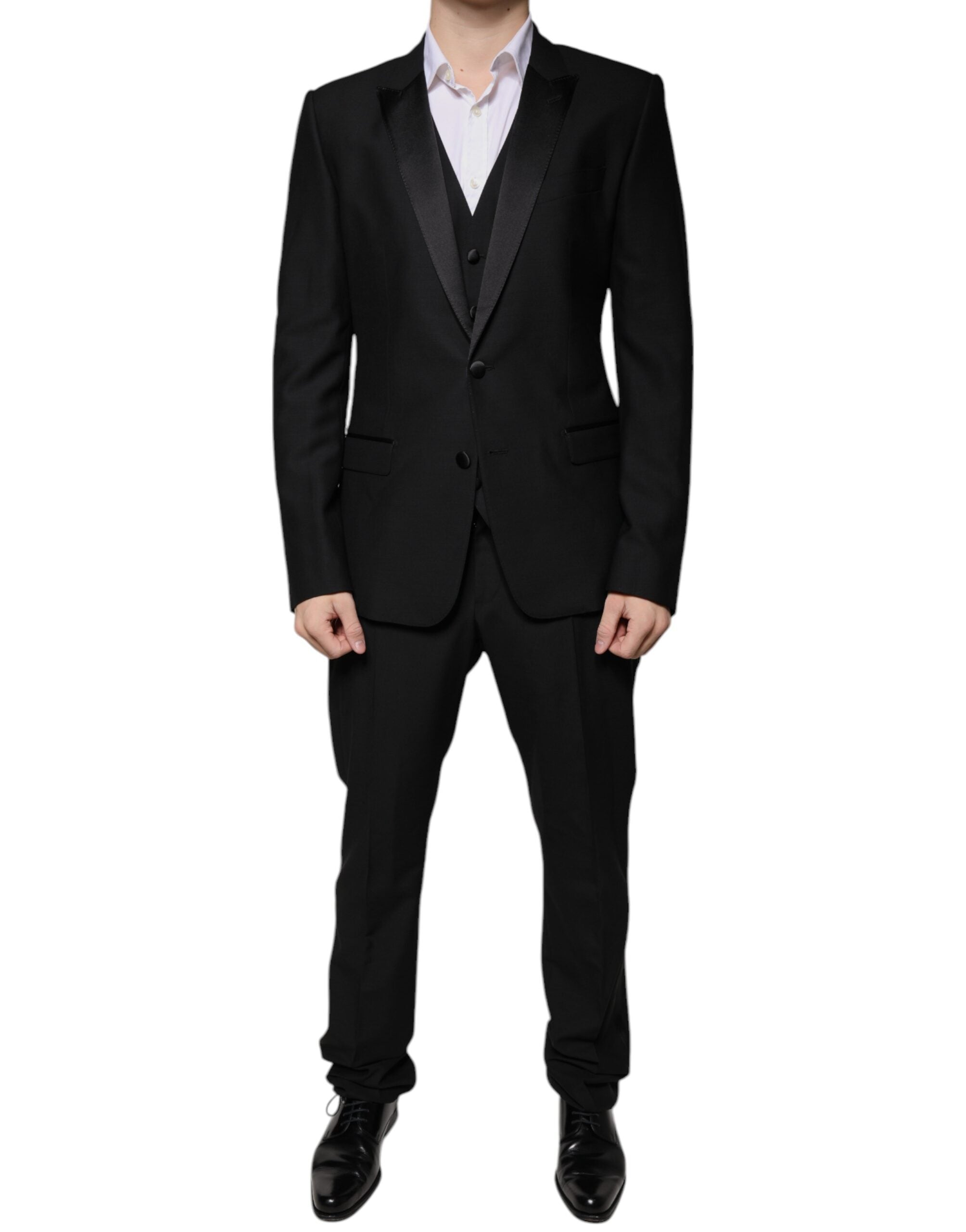 Dolce & Gabbana Schwarzer Smoking aus Schurwolle