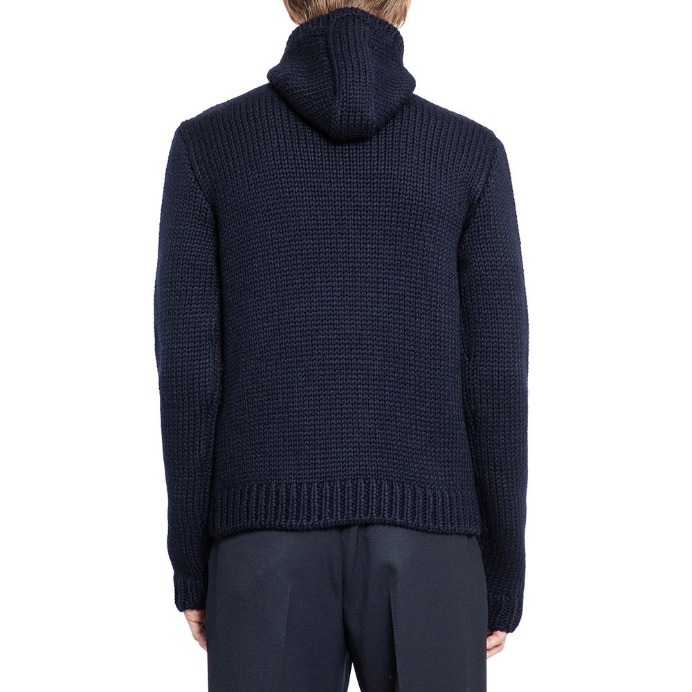 Prada Blauer Wollpullover