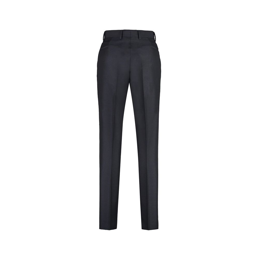 Prada Blaue Mohair-Anzughose