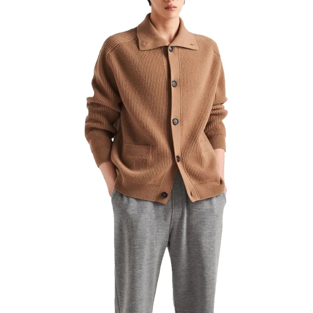 Prada Brauner Kaschmir-Strickjacke