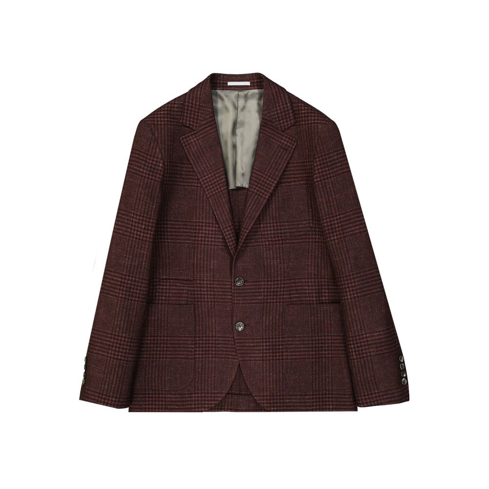 Brunello Cucinelli Mehrfarbiger Wollmantel