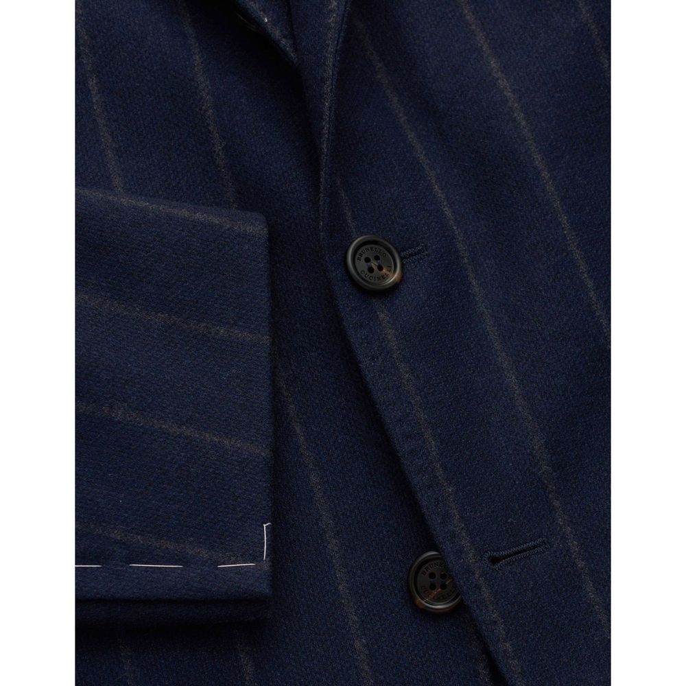 Brunello Cucinelli Blauer Sakko aus reiner Schurwolle
