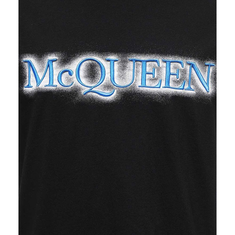 Alexander McQueen Schwarzes Baumwoll-T-Shirt