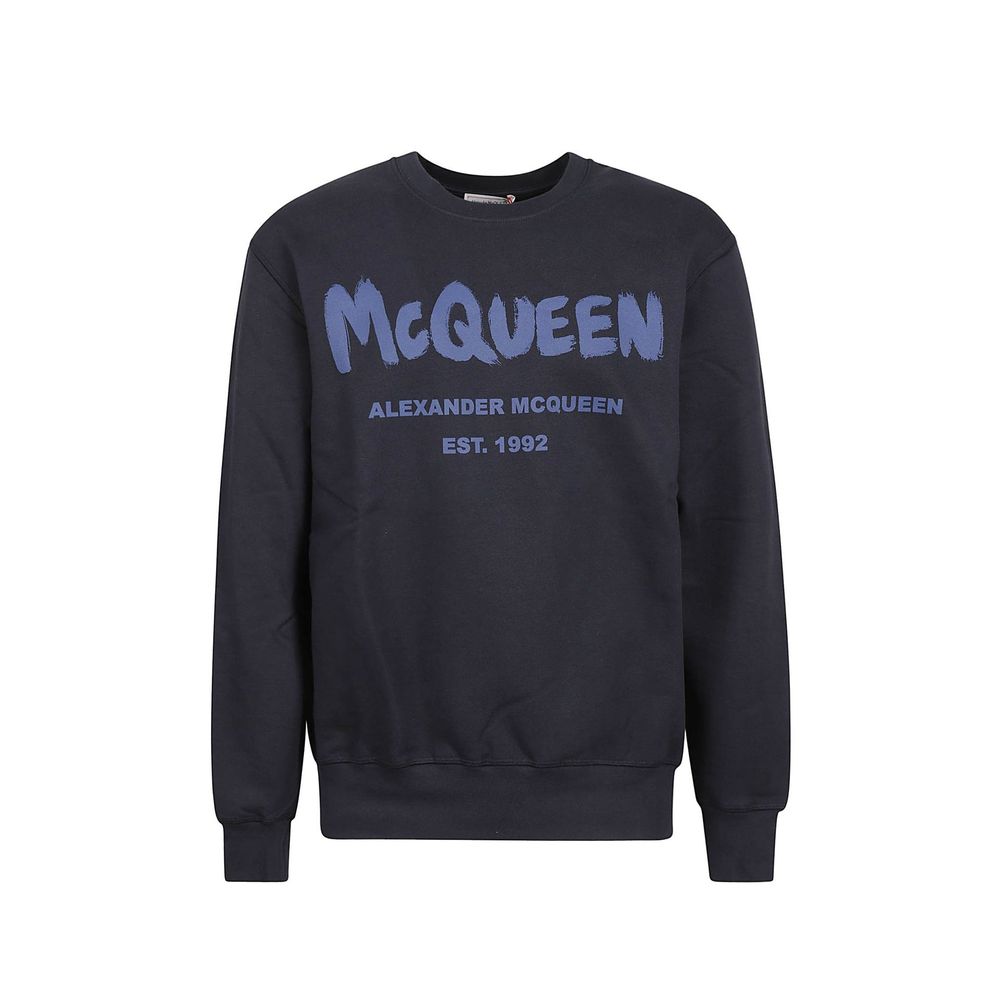 Alexander McQueen Blauer Baumwoll-Sweatshirt