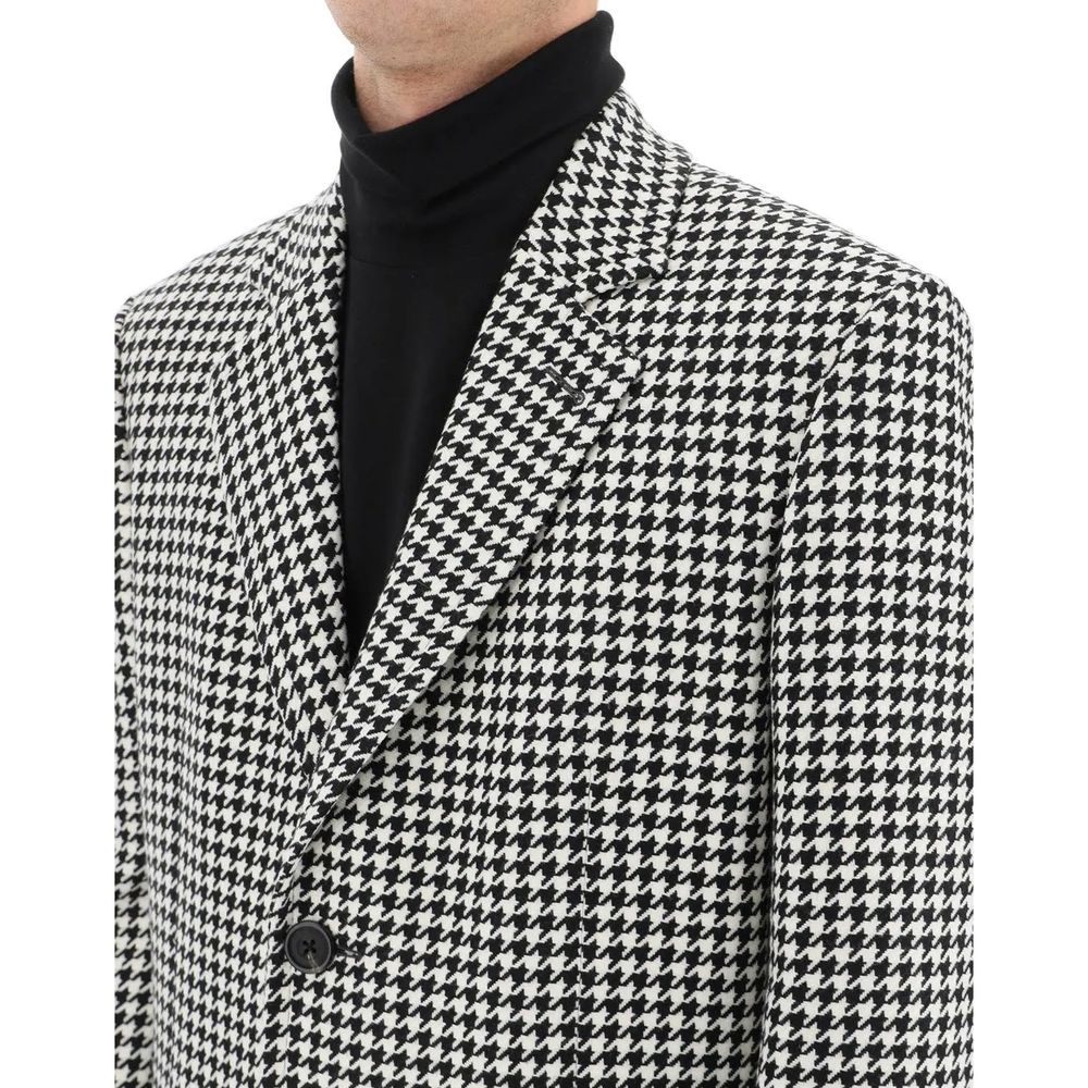 Alexander McQueen Schwarzer Wollmantel