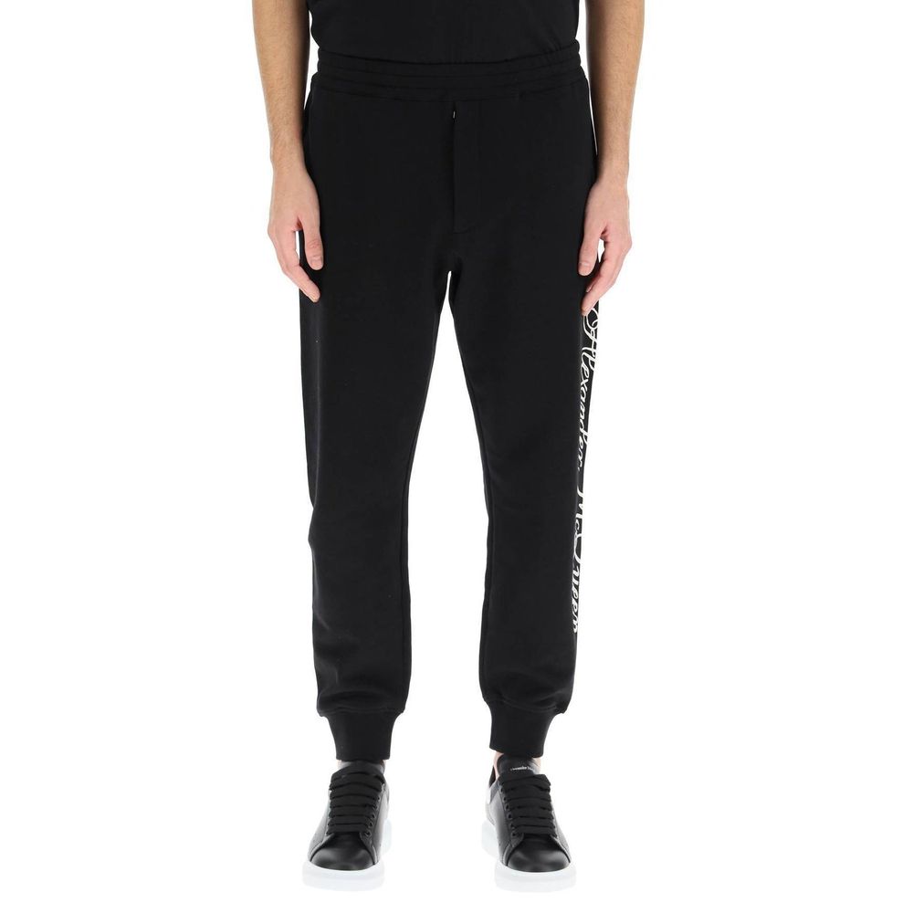 Alexander McQueen Schwarze Baumwoll-Jogginghose (Trainingshose)