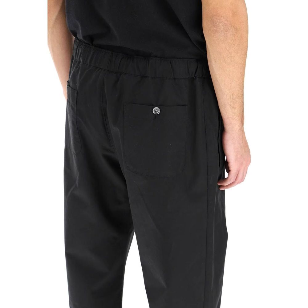 Alexander McQueen Schwarze Baumwoll-Freizeithose