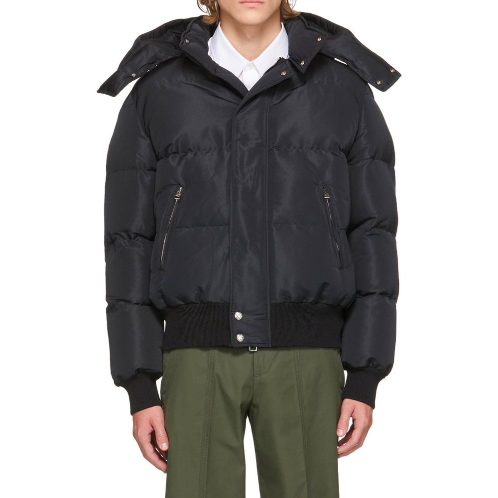 Alexander McQueen Schwarzer Bomber aus Polyamid