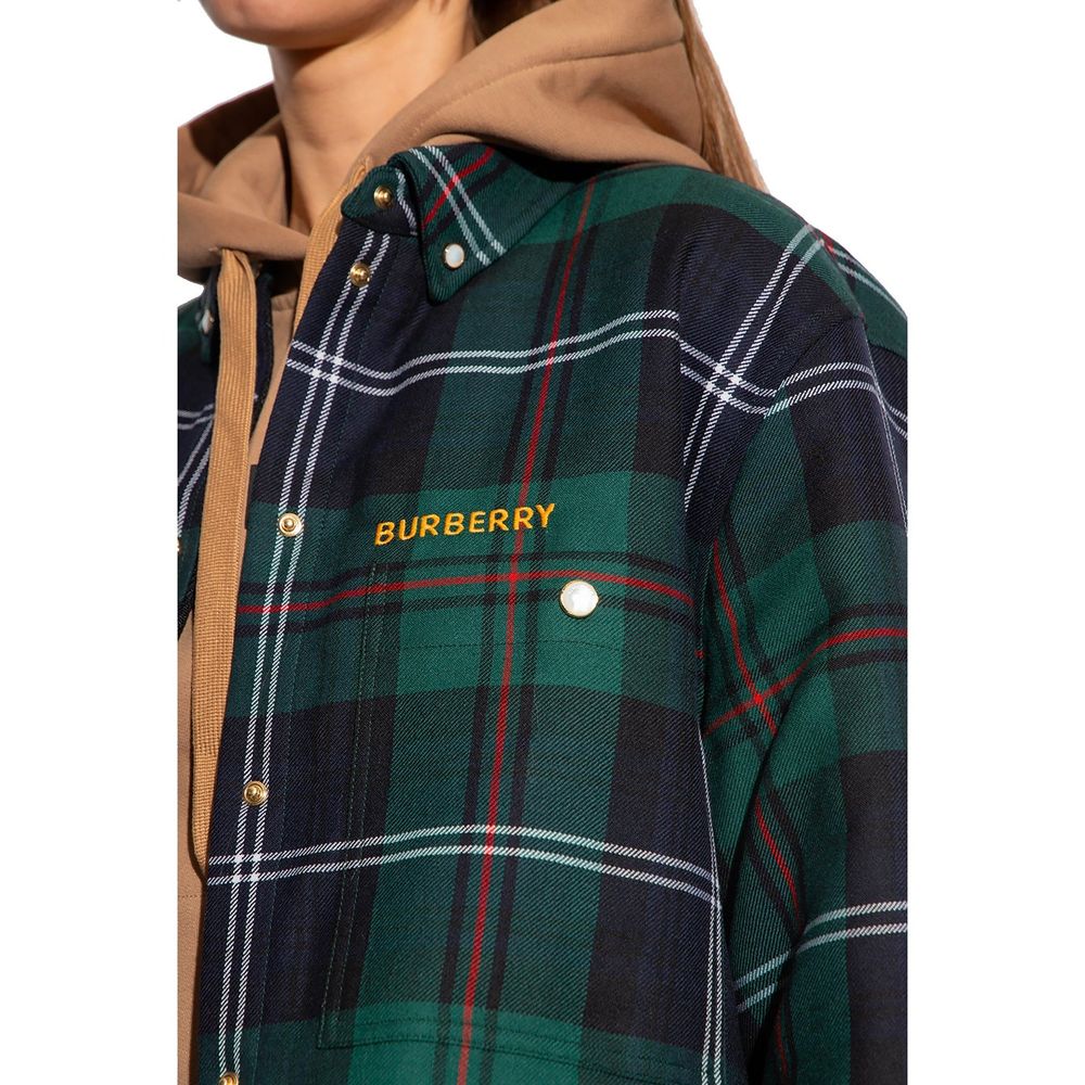 Burberry Zweifarbige Wollmuster-Bluse