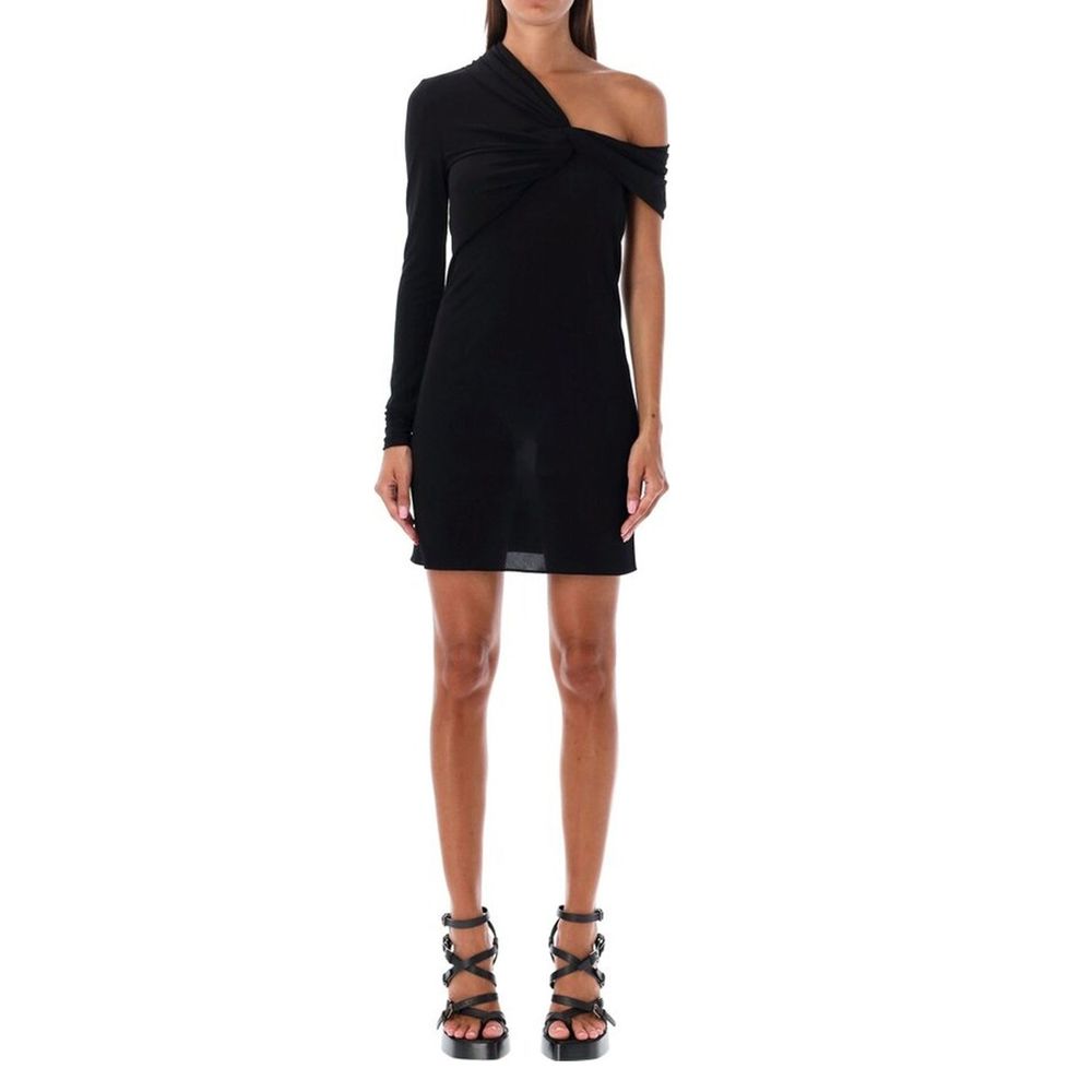 Saint Laurent Schwarzes Viskose-Freizeitkleid