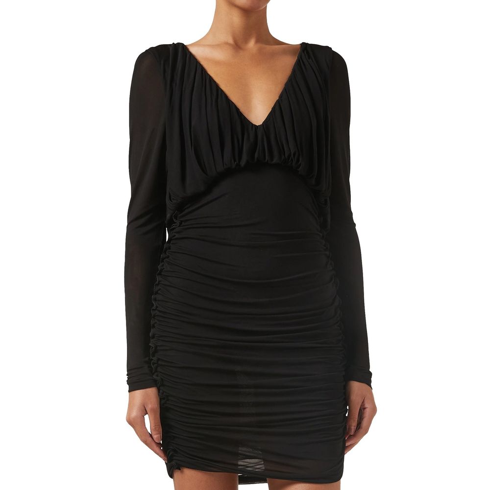 Saint Laurent Schwarzes Viskose-Freizeitkleid