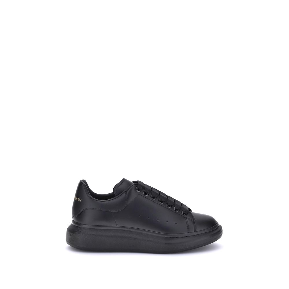 Alexander McQueen Schwarze Bos Taurus Plateau-Sneaker aus Kalbsleder