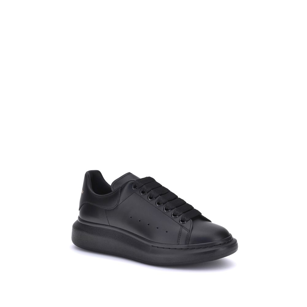 Alexander McQueen Schwarze Bos Taurus Plateau-Sneaker aus Kalbsleder