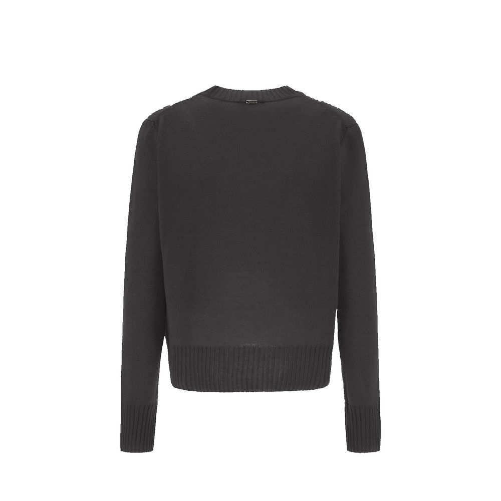 Herno Schwarzer Kaschmirpullover