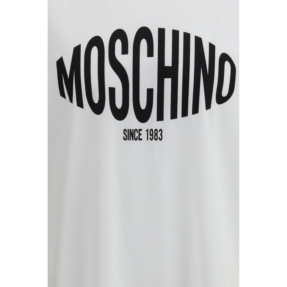 Moschino Weißes Baumwoll-T-Shirt