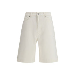 P.A.R.O.S.H. Weiße Baumwoll-Bermudashorts