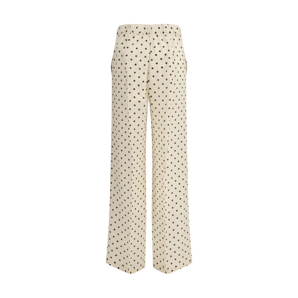 P.A.R.O.S.H. Beige Seidenhose