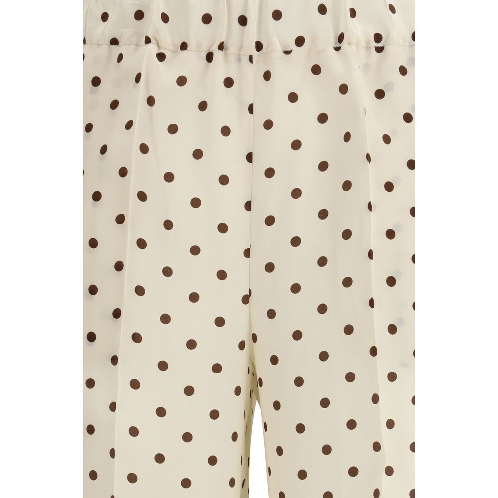 P.A.R.O.S.H. Beige Seidenhose