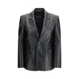 Balenciaga Schwarze Lederjacke